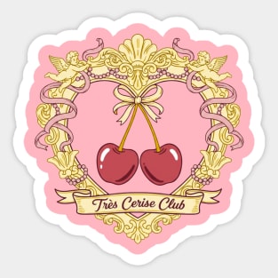 Cherry-Coded Rococo – Très Cerise Club Sticker